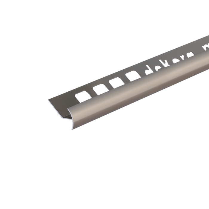 ZB10, Profil aluminiu pentru gresie 10 mm, colț exterior, 2.5m, Champagne Polish