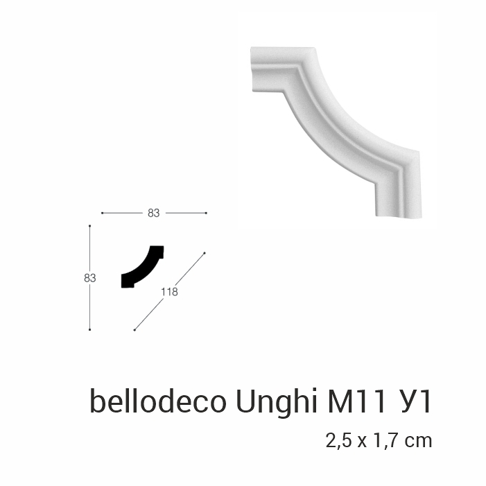 Угол M11 У1 к молдингу M11