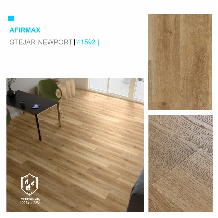 Pardoseala SPC, 41592 Stejar Newport, colecția Afirmax