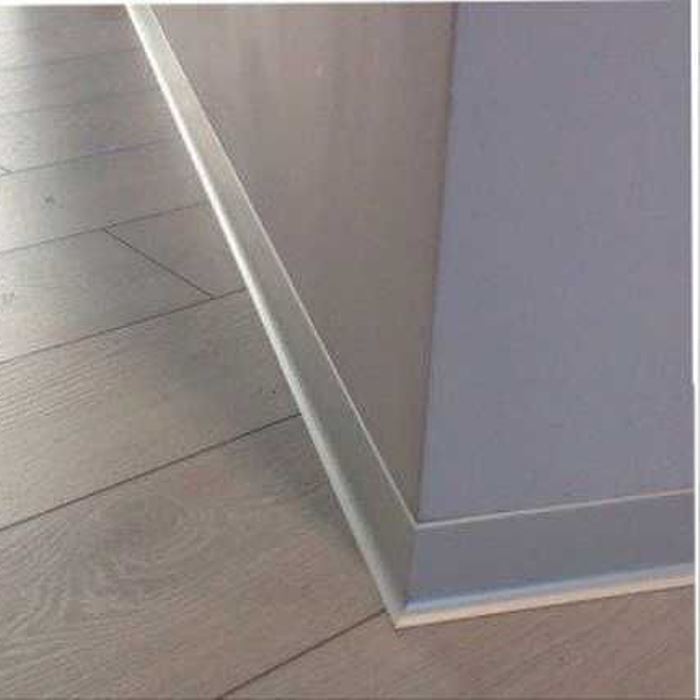 AL 60, Plinta din aluminiu, Silver Matt, 2,5m