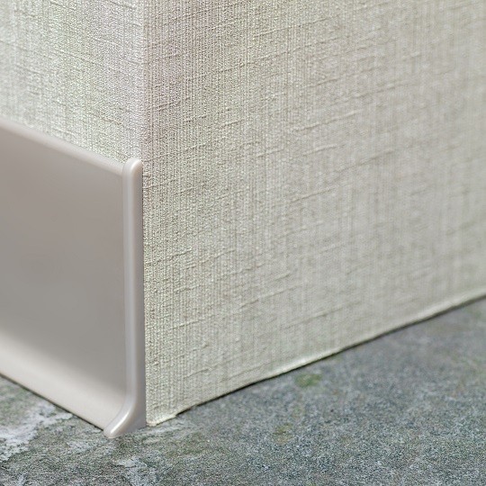 AL 60, Plinta din aluminiu, Silver Matt, 2,5m