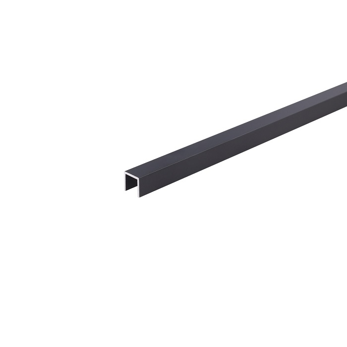 C10 Profil aluminiu pentru gresie 10 mm, 2.5 m, Black Matt