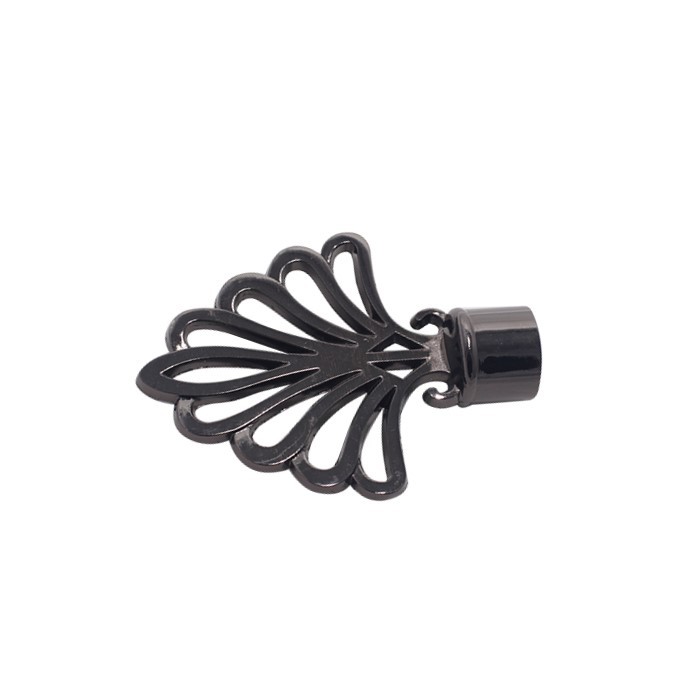 Cap ornamental PAVO pentru galerii PRESTIGE25, diametru 25 mm, Onyx