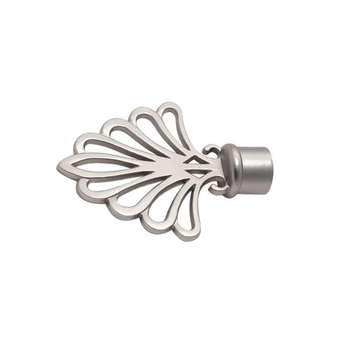 Cap ornamental PAVO pentru galerii PRESTIGE25, diametru 25 mm, Satin