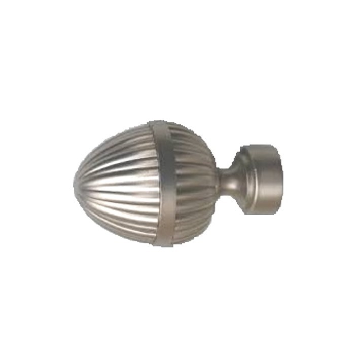 Cap ornamental FANETTO pentru galerii STYLUS19, diametru 19mm, Satin