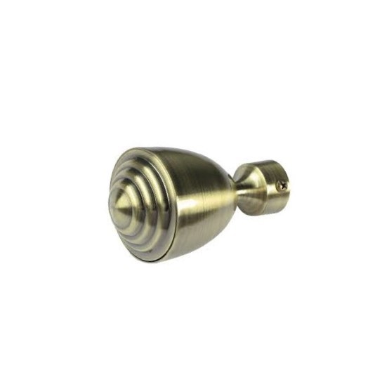 Cap ornamental ROMA pentru galerii LEVITA16, diametru 16mm, Antik