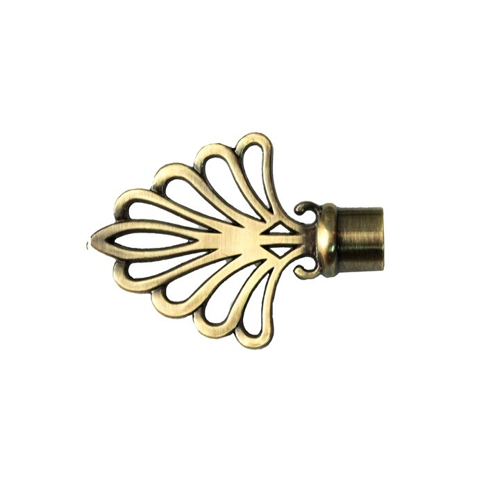 Cap ornamental PAVO pentru galerii LEVITA16, diametru 16 mm, Antik