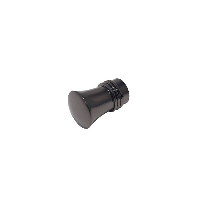 Cap ornamental ONDA pentru galerii LEVITA16, diametru 16 mm, Onyx
