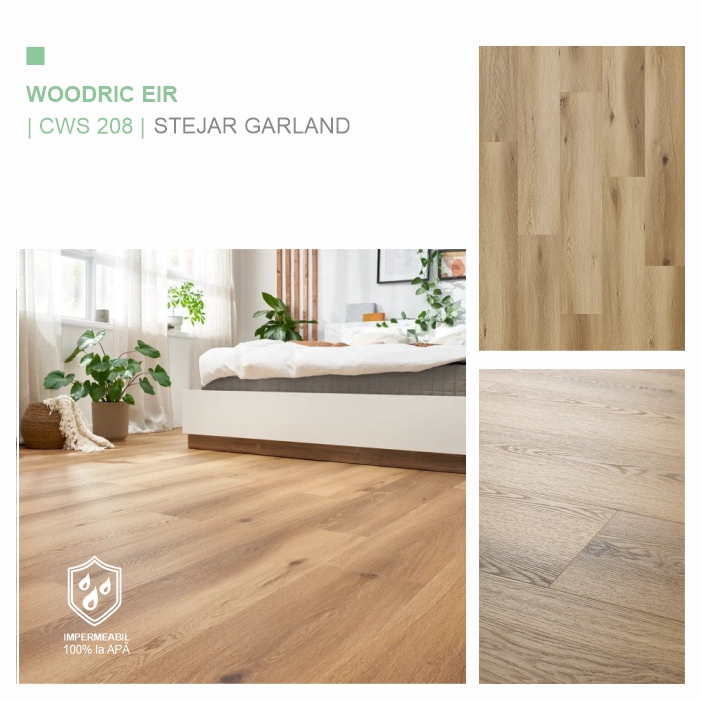 Pardoseala SPC, Stejar Garland, ARBITON colecția WOODRIC EIR CWS 208