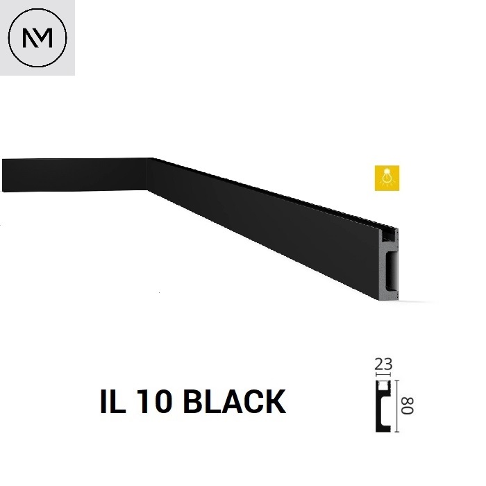 Plintă NOËL & MARQUET, WALLSTYL, IL10 Black