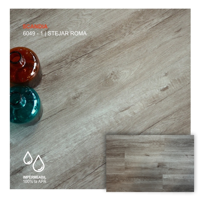 Pardoseala SPC STONEWOOD, 6049-1 Stejar Roma, colecția SCANDIA