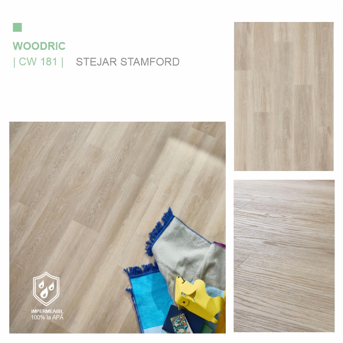 Pardoseala SPC, Stejar Stamford, ARBITON colecția WOODRIC CW 181