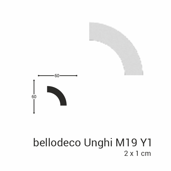 Unghi M19 Y1 la plinta M19