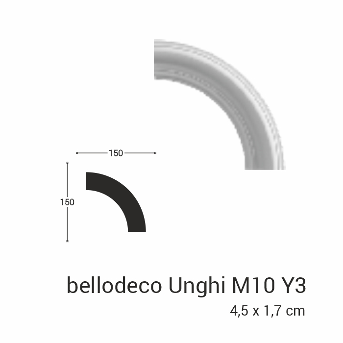 Unghi M10 Y3 la plinta M10