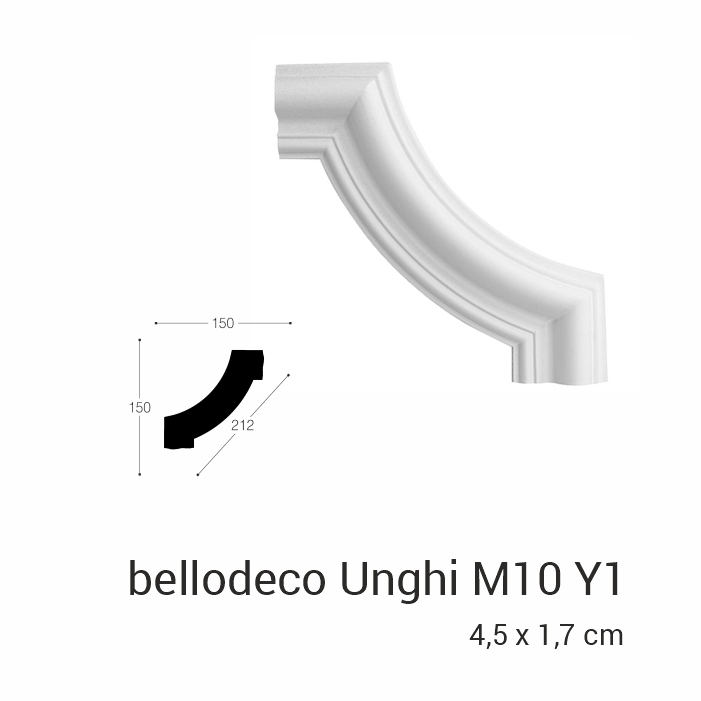 Unghi M10 Y1 la plinta M10