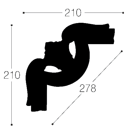 Unghi M15 Y2 la plinta M15