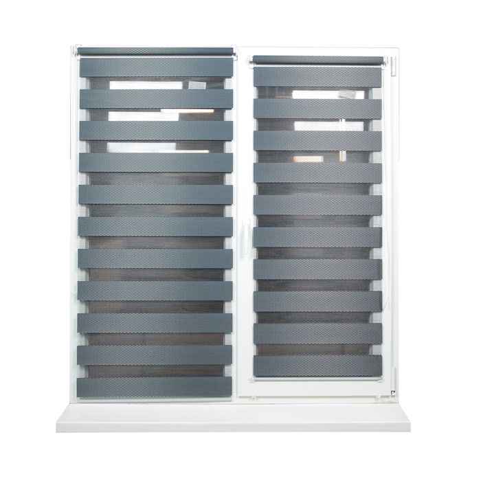 Рольшторы день-ночь RATTAN графитовый 0,40×1,70 м