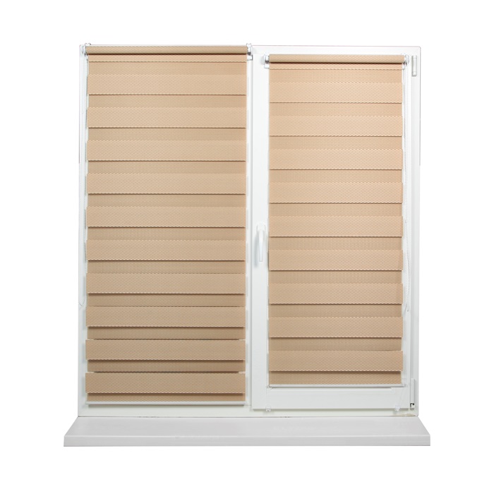 Jaluzele rulou Zi-Noapte RATTAN Bej 0,50x1,70 m