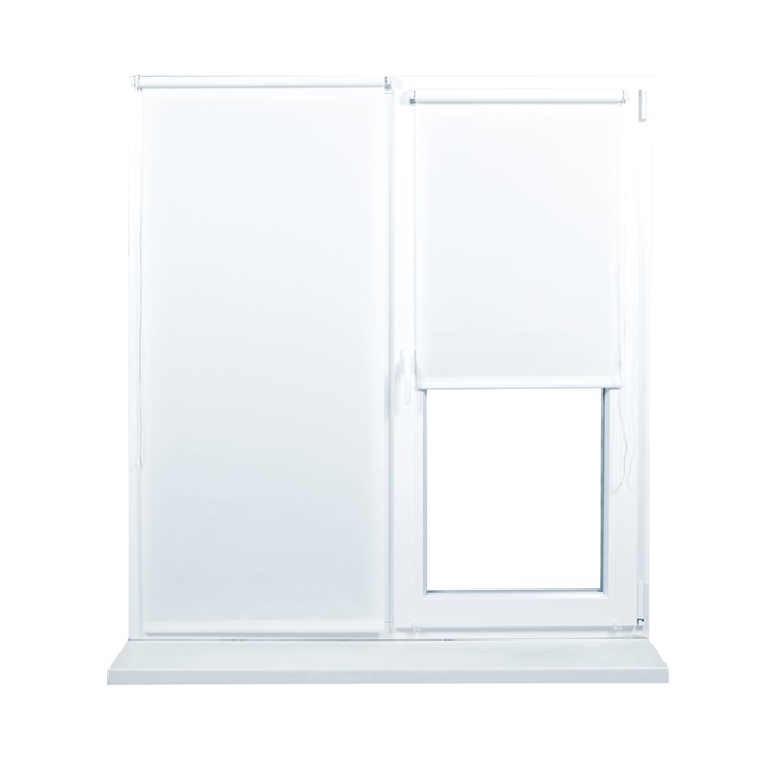 Jaluzele rulou RIBBED Alb 0,75x1,70 m