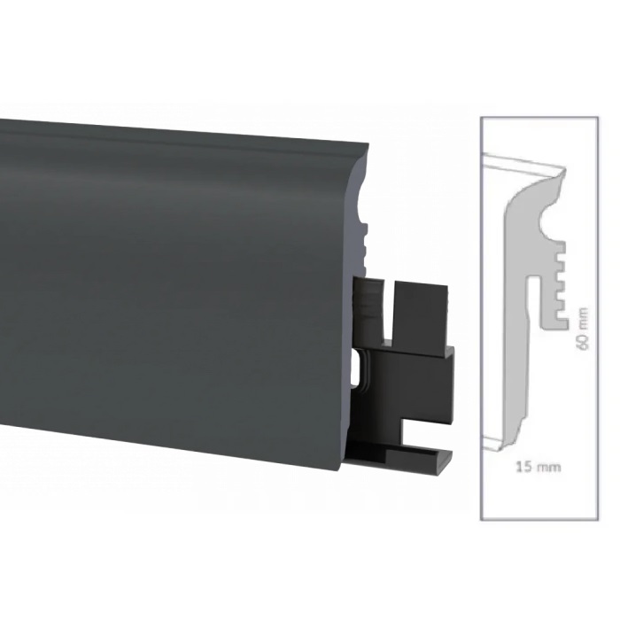 Plinta VIGO 60 hybrid, 4 Antracit