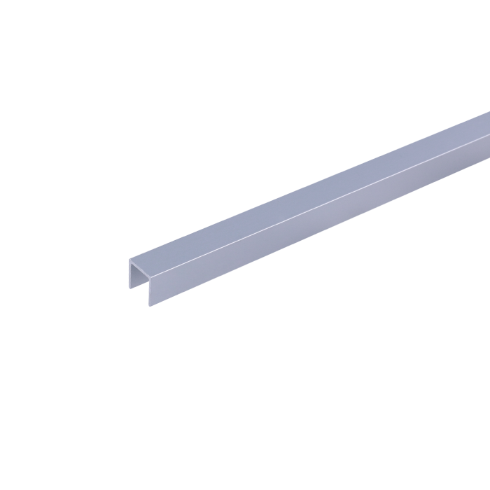 C10 Profil aluminiu pentru gresie 10 mm, 2.5 m, Silver Matt