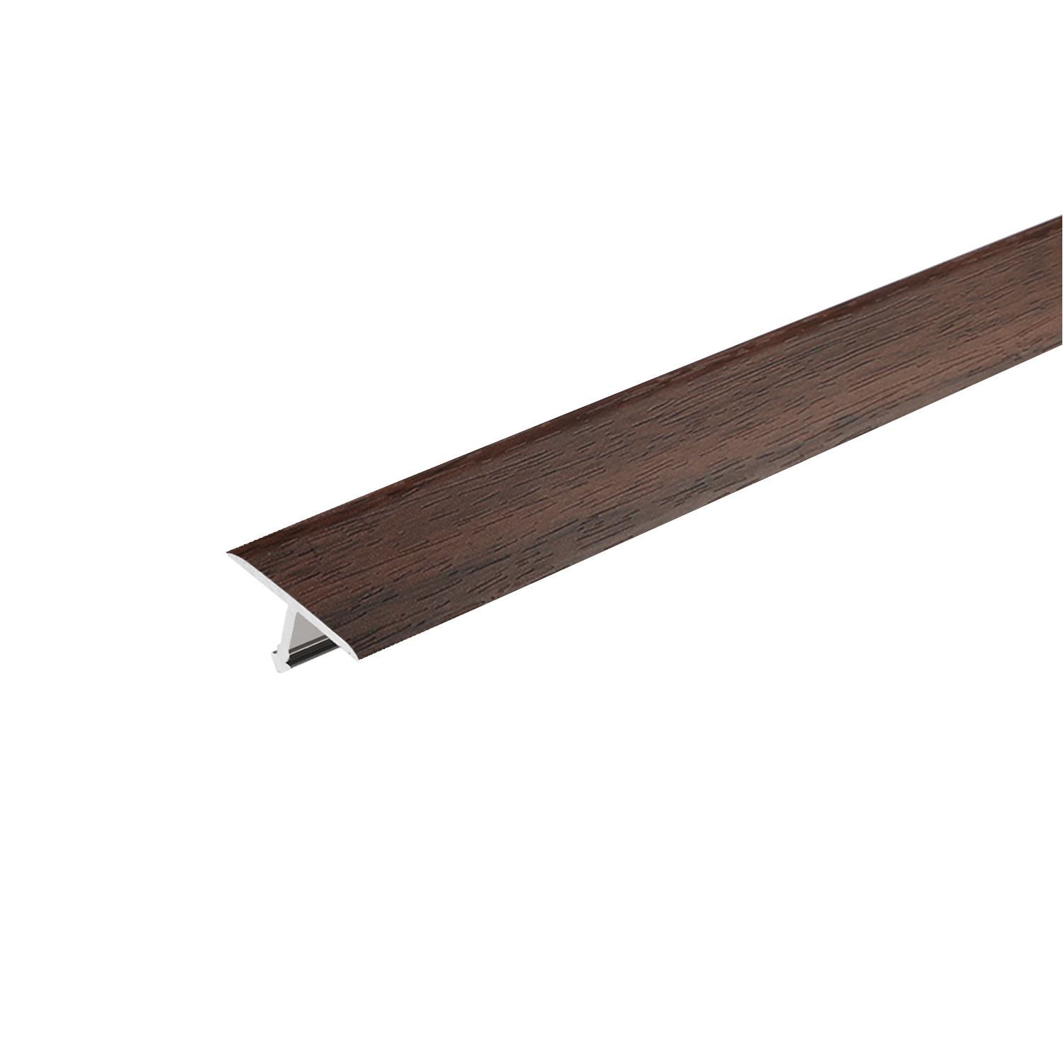 T15, Profil T din aluminiu pentru rosturi de dilatare, 2.5 m, 21 Nuc Viena