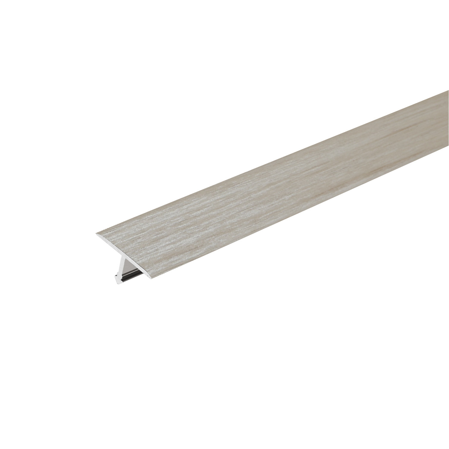 T15, Profil T din aluminiu pentru rosturi de dilatare, 2.5 m, 15 Frasin Natur
