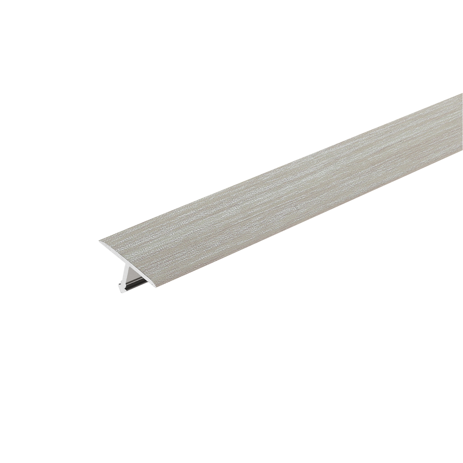 T15, Profil T din aluminiu pentru rosturi de dilatare, 2.5 m, 11 Frasin Nordic