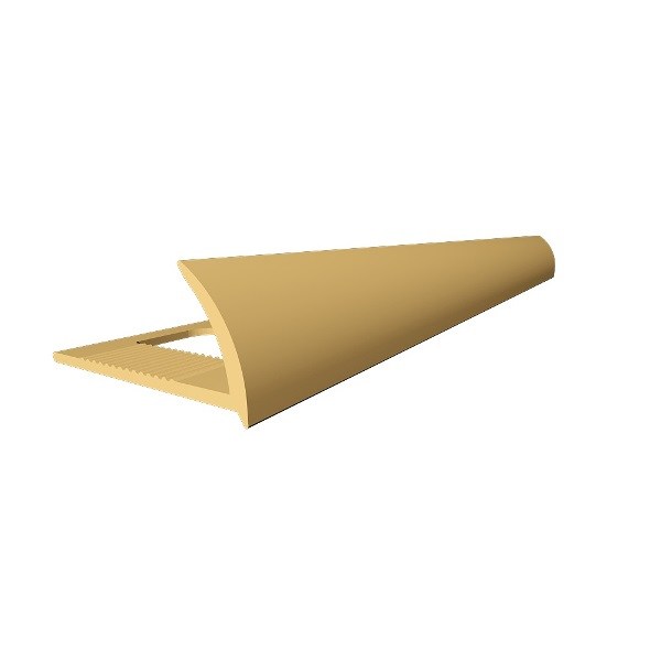 Profil PVC, Bej, 8 mm extern pentru gresie, 2.5 m