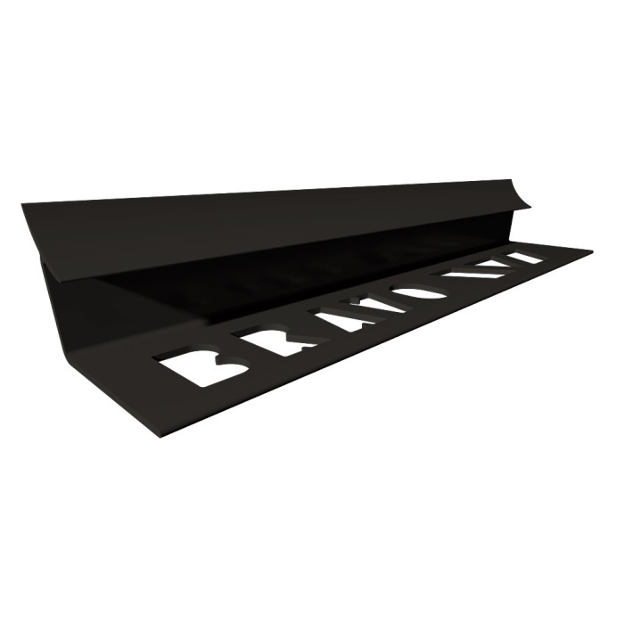 Profil PVC, Negru, 9 mm, intern, pentru gresie, 2.5 m