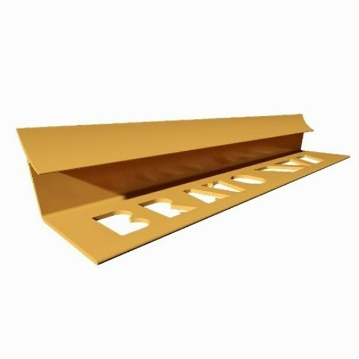 Profil PVC, Caramel, 9 mm, intern, pentru gresie, 2.5 m