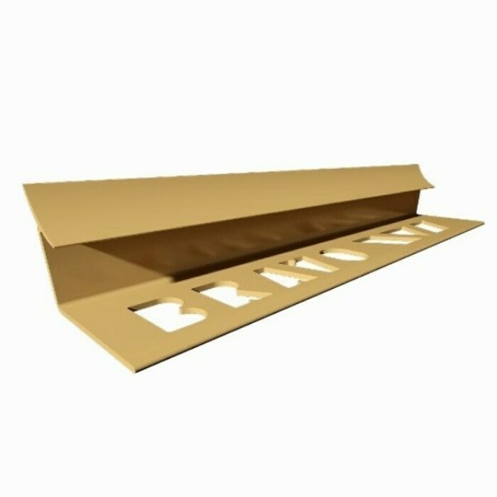 Profil PVC, Bej, 10 mm, intern, pentru gresie, 2.5 m