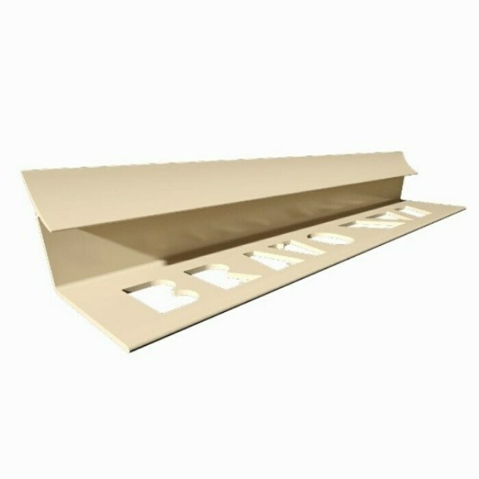Profil PVC, Ivory, 10 mm, intern, pentru gresie, 2.5 m
