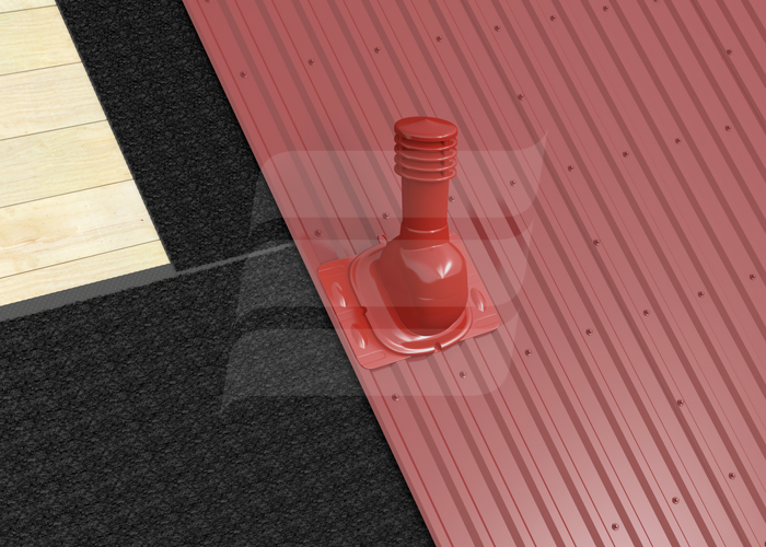 Coș de ventilare Eurovent VENTOS UNI EPDM, RAL 7024 Grafit