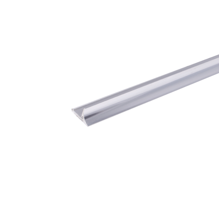 W10, Profil aluminiu pentru colț interior, 2.5 m, Polish Silver