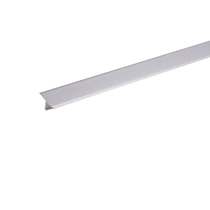 T15, Profil T din aluminiu pentru rosturi de dilatare, 2.5 m, Polish Silver