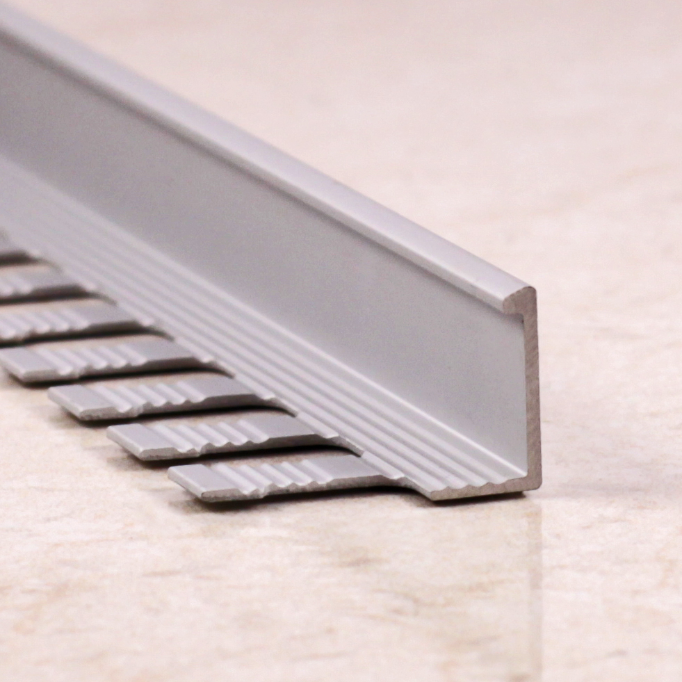 LF10, Гибкий Г-образный алюминиевый профиль для плитки толщиной 10 мм, Золотой матовый, 2,5 м