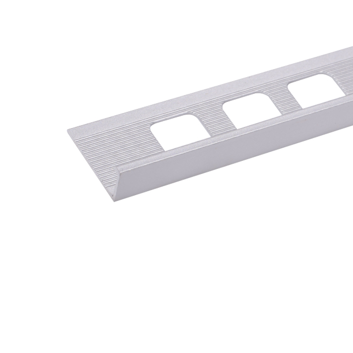 L12, Profil aluminiu pentru gresie 12 mm, 2.5 m, Silver Matt