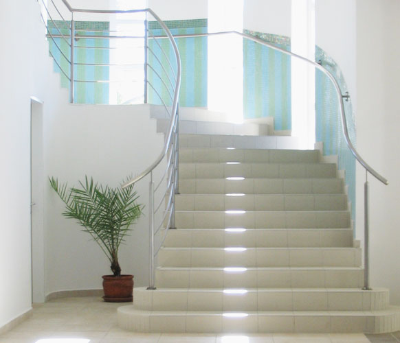 S1, Profil aluminiu pentru trepte, incorporabil, 2,5 m, Raw