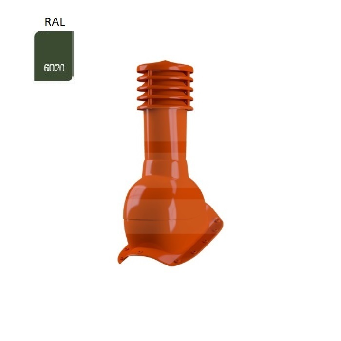 Coș de ventilare Eurovent VENTOS, Ø110 mm RAL 6020, Verde