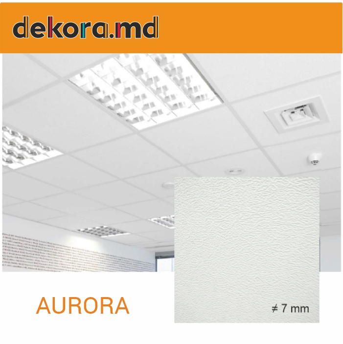Placă la tavan casetat AURORA, 7 mm