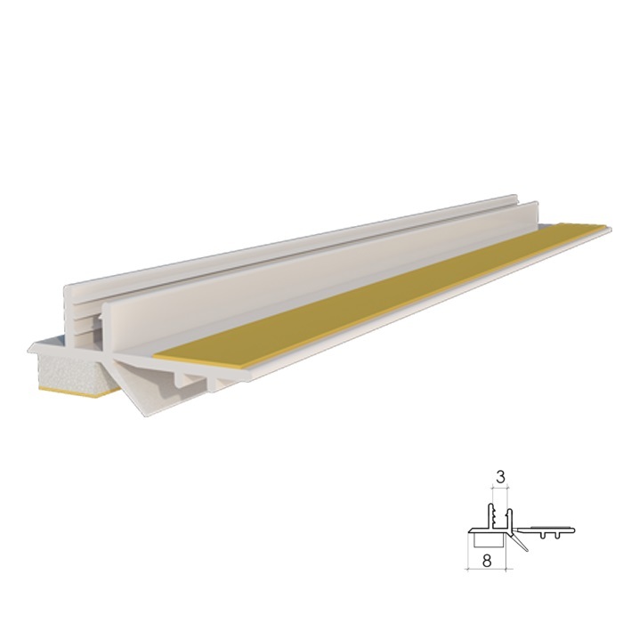 Profil din PVC autoadeziv pentru geam 3 mm