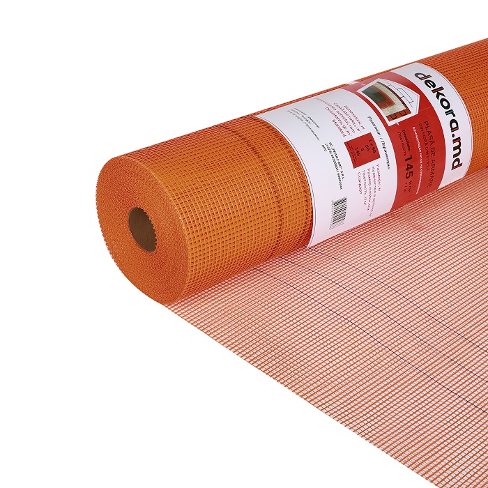 Plasă din fibră de sticlă, Standard, 5×5 mm, 145 gr, 50m2