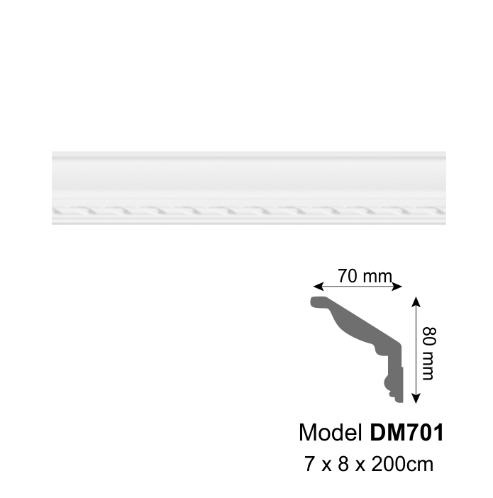 Потолочный плинтус Vidella DM701