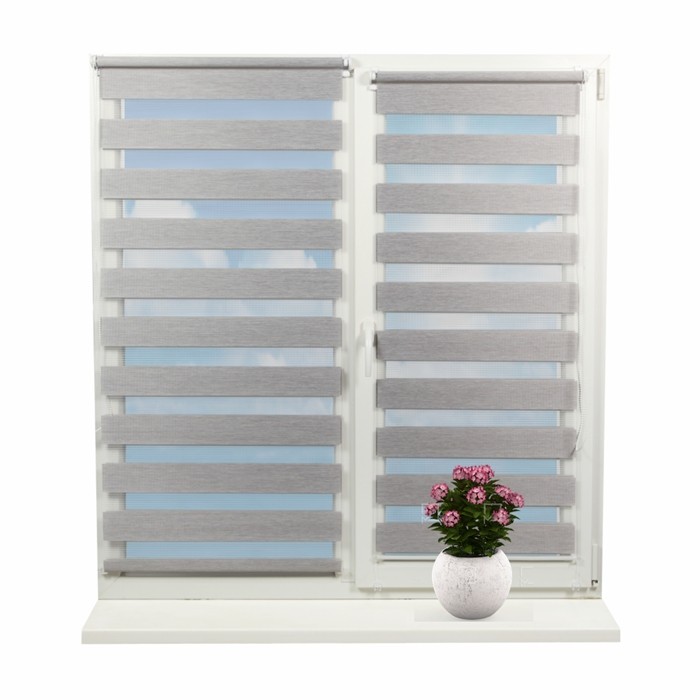 Jaluzele rulou Zi-Noapte BH-3003 Gri-Nature 0,65x1,70 m