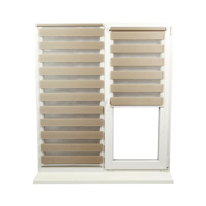 Рольшторы день-ночь BH-02 cвeтлo-кopичнeвый 0,40×1,70 м