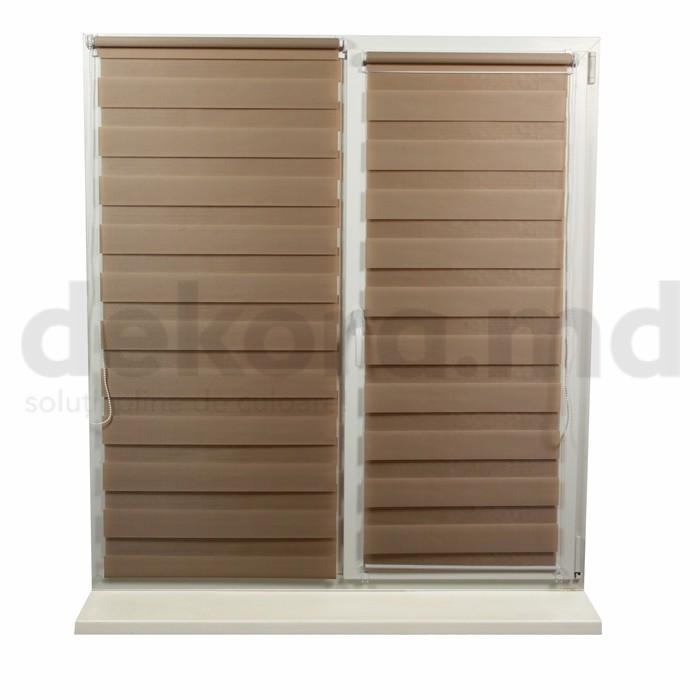 Рольшторы день-ночь BH-02 cвeтлo-кopичнeвый 0,40×1,70 м