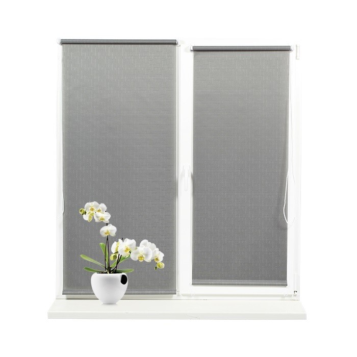 Jaluzele rulou SHANTUNG 519 Gri închis 0,70×2,10 m (ușă balcon)