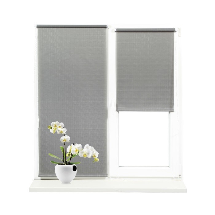 Jaluzele rulou SHANTUNG 519 Gri închis 0,70×2,10 m (ușă balcon)