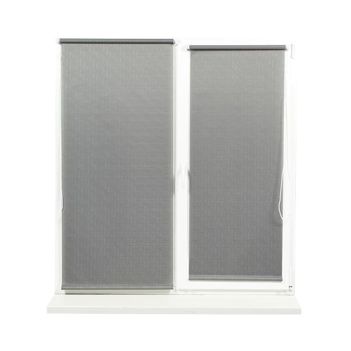 Рулонные шторы SHANTUNG 519 Темно-серый 0,70×2,10 м (дверь балкона)